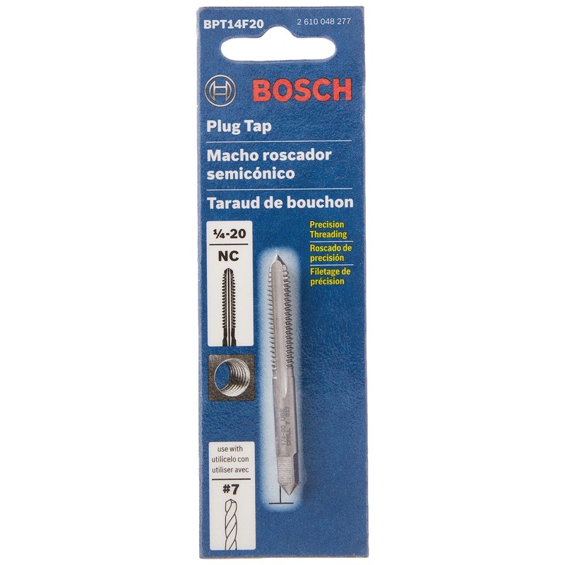 BOSCH BPT14F20 1/4 In. - 20 High-Carbon Steel Fractional Plug