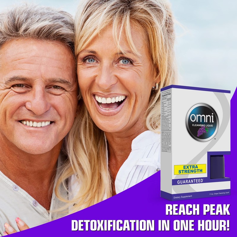 Wellgenix Omni Herbal Cleanse Detox Drink - 1oz Grape Flavor