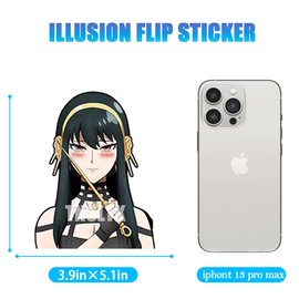 3D Motion Anime Car Decals Waterproof Stickers Anime Bumper Stickers for Car Automotive Laptop Window Skateboard Kids(SXF-3)