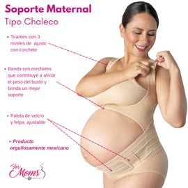 For Moms Faja Para Embarazadas - Tipo Chaleco Fajas para Mujer de Maternidad Cinturón Faja Embarazo Soporte Maternidad Cinturon Mujer con Soporte Lumbar en el Embarazo