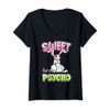Women's Sweet But Psycho Shirt Bunny Scary Gothic Rabbit Funny