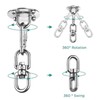 Stainless Steel Hammock/Swing Hanging Kit Ceiling Mounting Plate Snap Hook
