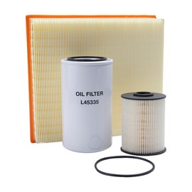 Riyhch Filter Kit 68001914AB,Compatible With Ram Cummins 5.9L 2003-2009,Fuel Filters+Air Filter+Oil Filter,OE# 68001914AB,L45335,42846