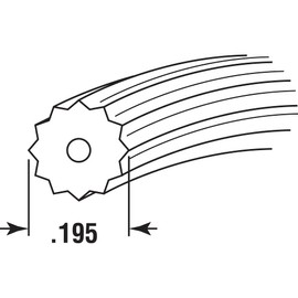 Prime-Line P 7950 Screen Retainer Spline, 0.195 In., 25 ft., Black (1 Roll)
