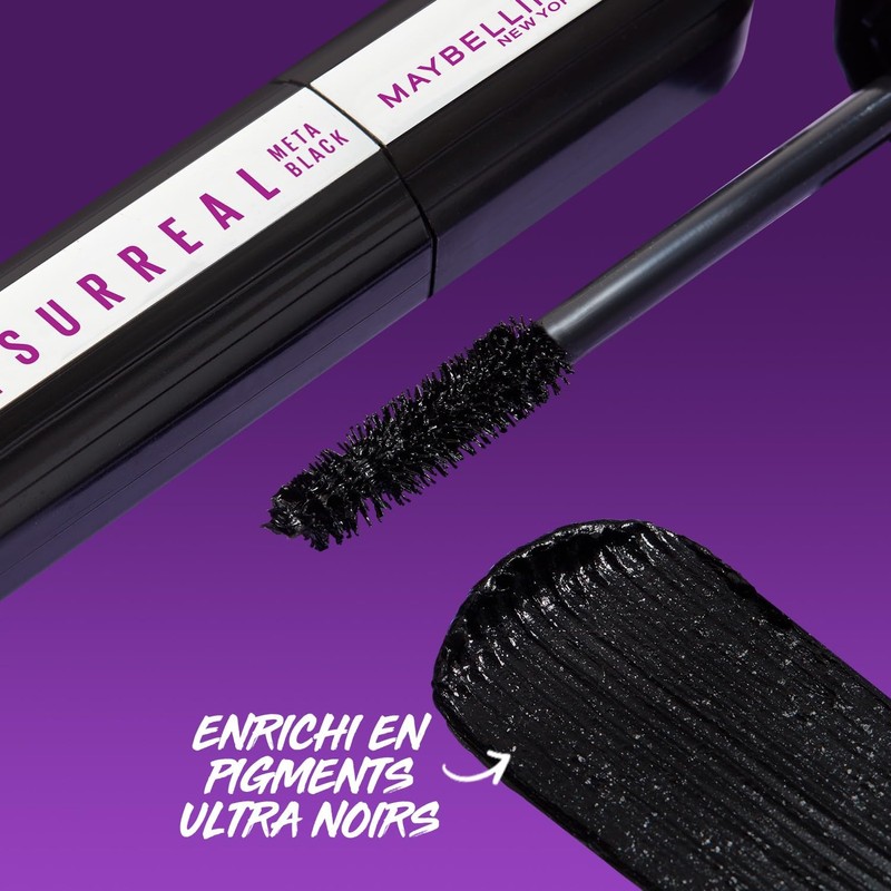 Maybelline New York Mascara with False Eyelash Effect, Hybrid Fibre