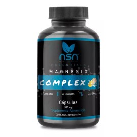 Natural SmartNutrition Magnesio 200 Cápsulas | Citrato Gluconato Oxido | 500 Mg Sabor Sin sabor