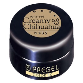Prigel PG-CE235 Gel Nail Color EX Creamy Chihuahua 0.2 oz (4 g)