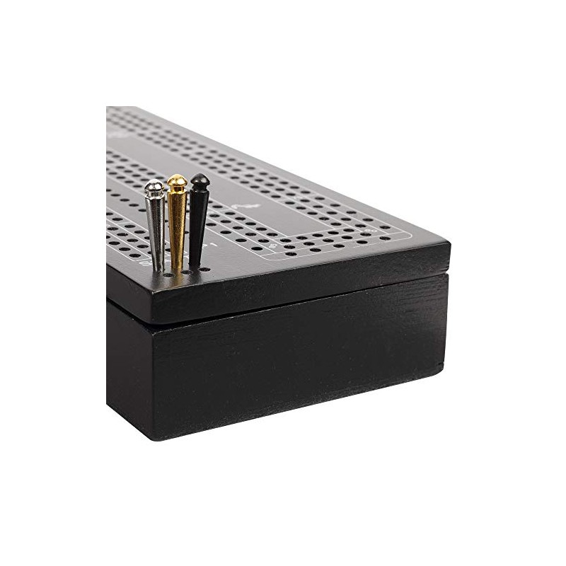 WE Games - Juego de cribbage de madera para 3