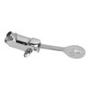 Faucet Foot Pedal Valve Silver Stainless Steel Water Saving Floor