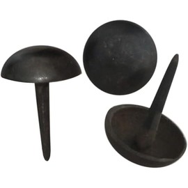 Generic Rustic 1 inch Large Head Brass Nails Oil Rubbed Bronze 16 Pack