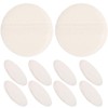 Baluue 12pcs Velour Body Powder Puff Soft and Smooth Makeup