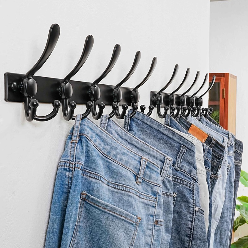 Dseap Coat Rack Wall Mount 2.0 Pro: Heavy Duty 300%
