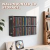 SANFURNEY 52 Slots CD Holder, Wall-Mounted CD Holder Stand