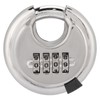 Stainless Steel Password Round Padlock Key 70mm thickened 9, 5mm