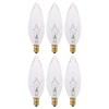 KOR (Pack of 6) Clear European Base (E14) Torpedo Tip