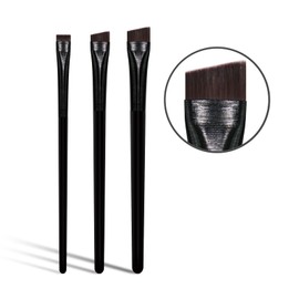 Banidy Eyeliner Brush Brow Tint Brushes Eyebrow Brushes Set Fine Angled Point Angled Slanted Tinting Brushes Ultra Thin Flat Makeup Brush Premium Eyebrow Brush Precision Gel Professional Soft Synthetic Hairs