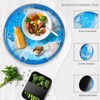 Spsyrine Round Marble Decorative Tray, 13" Plastic Serving Tray with
