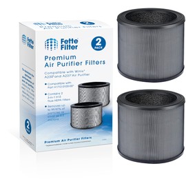 Fette Filter - 2 Premium True Hepa H13 Replacement Filter Size O Compatible with Winix Air Purifier Model A230 A231 Compare to Part # 1712-0110-00, 1712011000