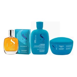 Alfaparf Kit Cabello Rizado Shampoo, Conditioner Y Oil