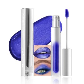 KXmzeG 8 Colors Matte Cosmic Violet Blue Lip Gloss, Multi-use Lip and Cheek Lip Tint Hydrating High Shin Tinted Formula for Fuller, Softer Lips, Cruelty-Free, Long-Lasting, 07#