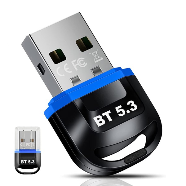 GuDoQi Adaptador Bluetooth 5.3 para PC, Dongle Mini Inalámbrico Receptor,