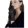 FIORETTO Womens Chrome-free Leather Gloves Warm Renewable Fleece Lined Touchscreen