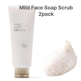 Exfoliating Face Wash for Women 2 Pack - Mild Face Soap with Peach Kernel - Gentle Face Cleanser for All Skin Types - Deep Cleansing & Moisturizing - Fragrance-Free Facewash for Radiant Skin
