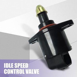 nodteem 1 PC Automotive Throttle Stepper Motor Idle Speed Control Valve, Plastic Idle Air Control Valve, Replacement OEM #90380 10526 90325864 Accessories, Compatible with King Kong Vehicles (Black)