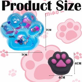 6 PCS Squishy Cat Paw, Taba Squishy Paw, Squishy Paw, Stress Relief Squishy Sensory Fidget Toys, Cute Squishy Fidget Toys For Party Gift, Squishies Cat Toys for Boys, Girls, Adult