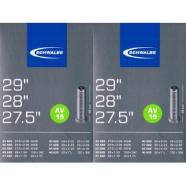 2 x Schwalbe AV 19 Tube 29 622 Valve: Car Schrader AV19 29 Schrader Valve