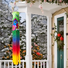 Spring Birds windsocks Outdoor Heavy Duty, Seasonal Farmhouse Yard Garden Outside Home Decoration