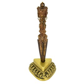 5” Two Metal Phurba- Ritual Dagger with stand