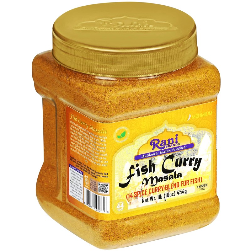 Rani Fish Curry Masala (14-Spice Curry Blend for Fish) 16oz