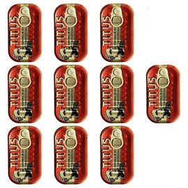 Titus Sardines 4.4 Ounce (125g) 10 Packs