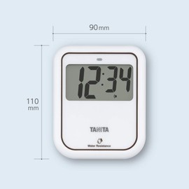 Tanita TD422WH Contactless Timer, Washable, Large Screen, 100 Seconds, Hygienic, Hand Wash, White