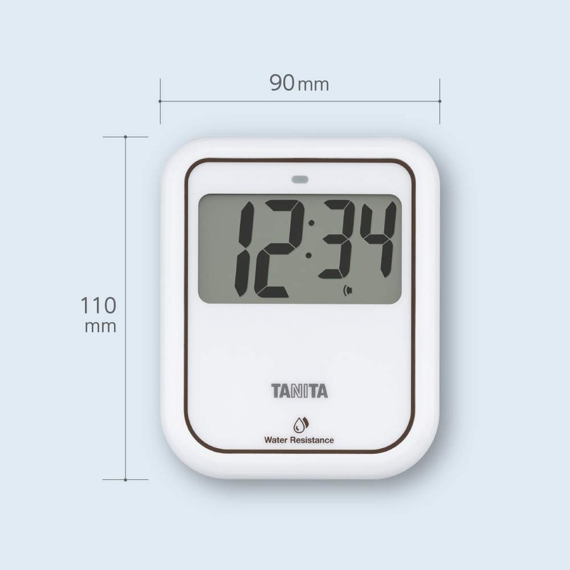 Tanita TD422WH Contactless Timer, Washable, Large Screen, 100 Seconds, Hygienic,
