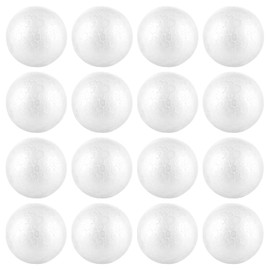 YAYODS Pack of 100 polystyrene balls, 4 cm, white polystyrene balls, diameter 4 cm, polystyrene ball for sequin technology, crafts, DIY, festival decoration