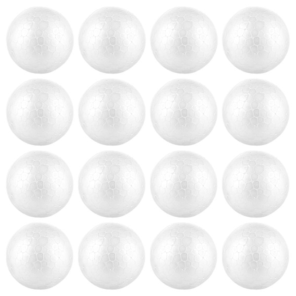 YAYODS Pack of 100 polystyrene balls, 4 cm, white polystyrene