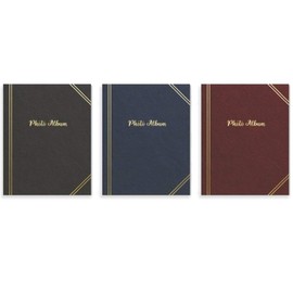 Photo Albums Tallon 100 Pockets 6x4 Photos, Hard Cover Slip In Wedding Family Birthday Anniversary Black Red Blue Random Color