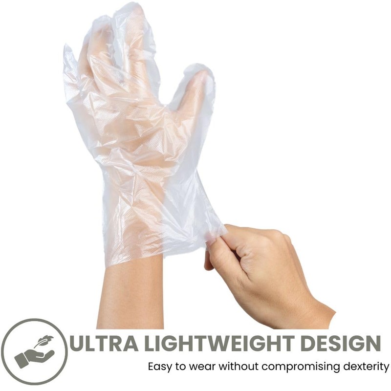 Handicare Premium Poly PE LDPE Disposable Gloves, For Food processing,
