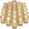 LETINE Gold Votive Candle Holders Set of 36 - Speckled