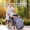 LPRYAO Wheelchair Blanket, Winter Three-Layer Thickened Warm Adult Wheelchair Blanket,