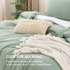 Litanika Oversized King Comforter Set 120x98, 3 Pieces Sage Green