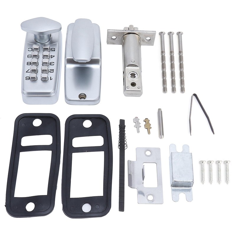 Mechanical Keyless Door Lock, 2-8 Digit Code Combination Entry Door