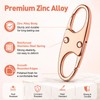 6 Pack Zipper Clips Anti Theft, Double Opening Zipper Lock