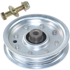 POSFLAG 753-08171 Idler Pulley Kit Replaces 756-04129B Idler Pulley 4.25, Troy Bilt Pulley 753-08171, 756-04129 Idler Pulley 756-04129, 753 08171, 753-08068 for Cub Cadet RZT50, LTX1040, LTX1050 Decks