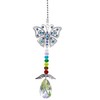Butterfly Crystal Garden Hanging Teardrop Prism Pendant for Window Rainbow