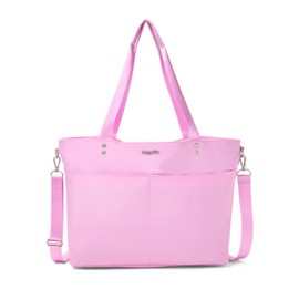 Baggallini Carryall Laptop Tote - Medium 12x19 Inch Travel Crossbody Shoulder Bag