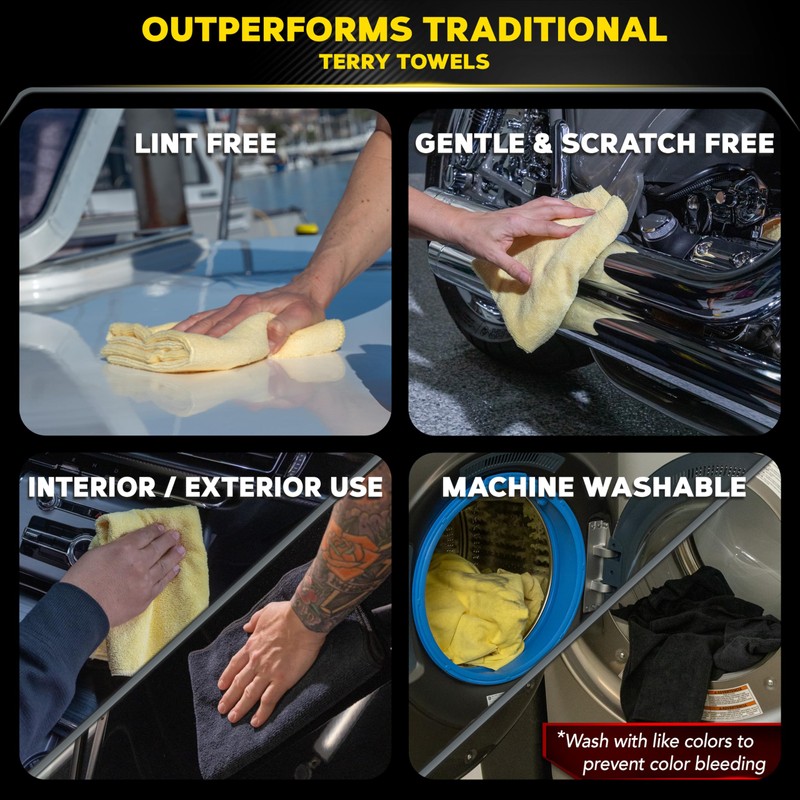 Meguiar's Supreme Shine Microfiber Towels for Cars, Ultra-Plush Car Microfiber