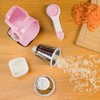 KEOUKE Rotary Cheese Grater Hand Crank Pink - Shredder Slicer